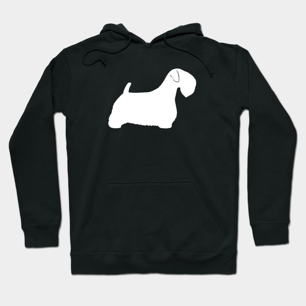 Sealyham Terrier Silhouette Hoodie by Coffee Squirrel